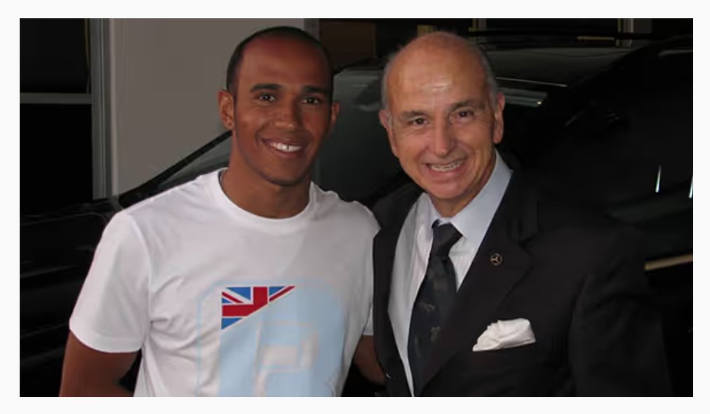 Alex Livadas with Lewis Hamilton