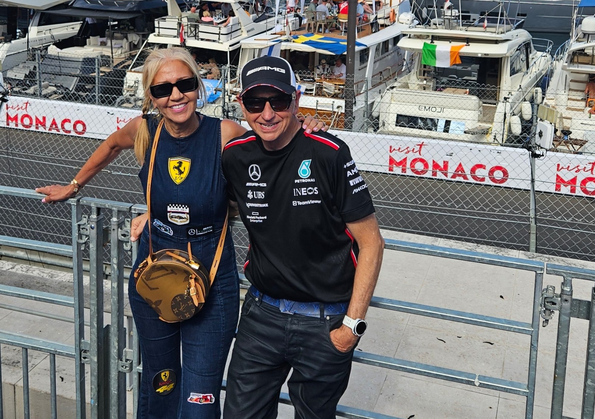 Alex and Rosalinda at the Monaco Grand Prix